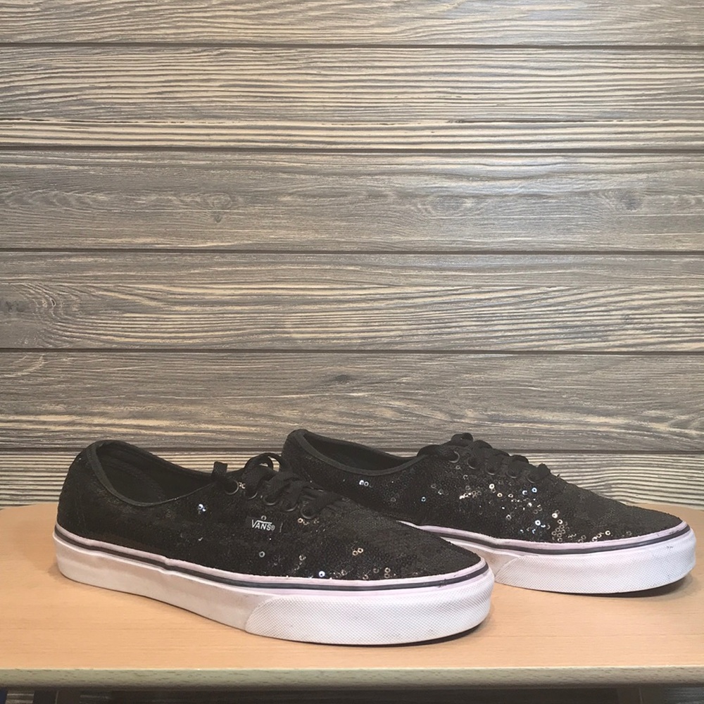 Vans Off the Wall Black Sequin Shoes